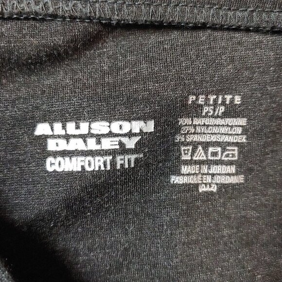 Alison Daley Trouser Pants Petite size S Gray Comfort Fit Straight Leg NEW - Picture 4 of 5